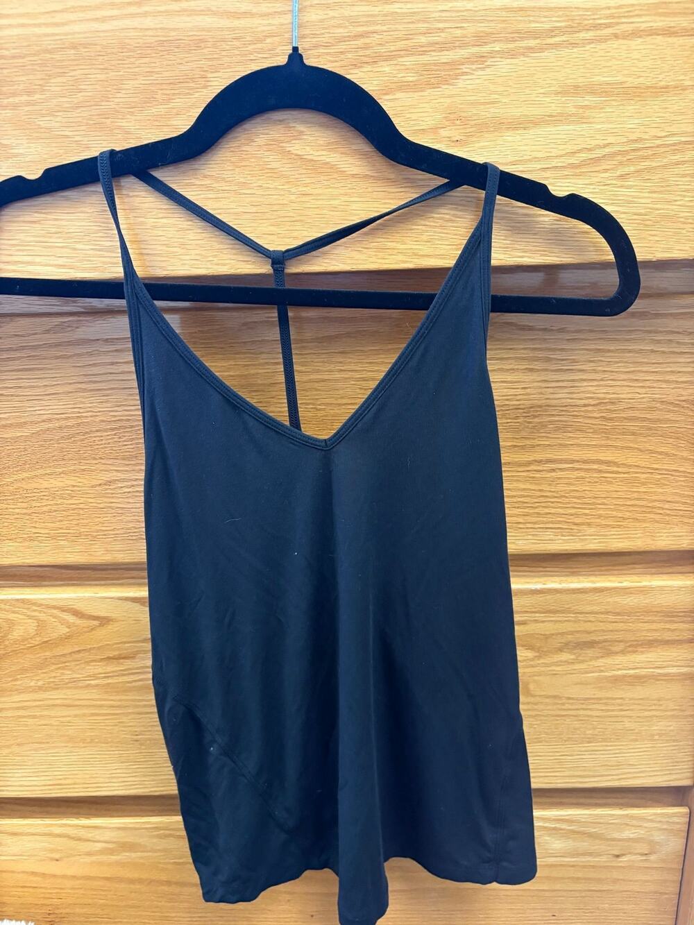 LULULEMON STRAPPY BLACK TANK